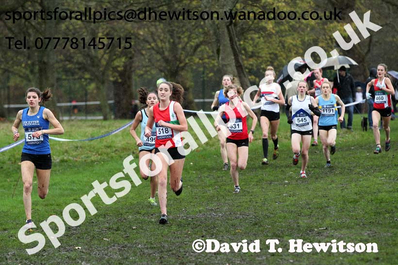 Women under-17s, British Athletics Liverpool Cross Challenge, Sefton Park, Liverpool. Photo: David T. Hewitson/Sports for All Pics